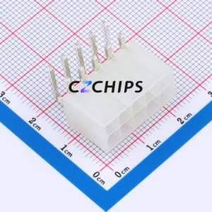 HC-5557-4.2-2x5AW Wire-to-Board Pin Header Bent Lead Through Hole,P=4.2mm 2x5P 4.2mm Right Angle Insert Mini-Fit (MX 4.2) - Product Image 1