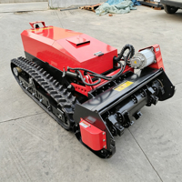 Robot tondeuse électrique tout-terrain à fléaux, télécommandé, automoteur, à braquage zéro, certifié CE EPA, pour le désherbage des vergers