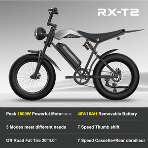 Bicicleta Eléctrica Citybike RX-T2 Pro con Asiento Trasero, Bicicleta de Montaña Eléctrica, Control por Aplicación de Rastreo de Ubicación, FATBIKE EBIKE - Product Image 4