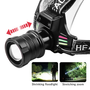 誘導ヘッドランプホワイトイエローブルーライト30WLED蛍光デジタルディスプレイズーム可能なヘッドトーチランプモーションセンサーヘッドライト - Product Image 6