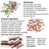 6 types de kit d'assortiment de composants électroniques de base
