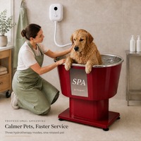 Machine de spa murale pour animaux ALFAPET AP-500D, machine de bain pour animaux, machine de spa d'hydrothérapie, massage à bulles d'air pour le toilettage des animaux