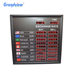 Panneau d'affichage numérique LED pour le taux de change des devises électroniques bancaires, pour la vente en gros - Product Image 3