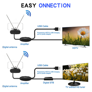 Antena de TV Digital VHF para Interiores, de Alta Ganancia, para Canales Gratuitos, Fabricada en Indonesia - Product Image 2