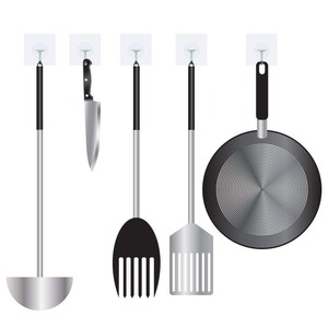 Strong Transparent Self-adhesive Wall <strong>Hooks</strong> Hanger <strong>Kitchen</strong> Bathroom Sticky <strong>Hook</strong> - Product Image 5