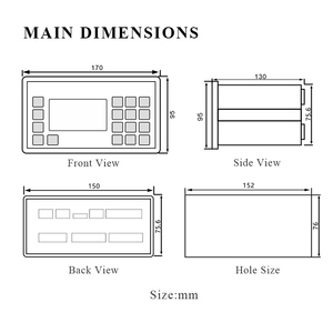 Pdc6000 điều khiển hiển thị từ xa cho băng tải điện tử trọng lượng LCD chỉ số mỏ vành đai quy mô kiểm soát OEM tùy chỉnh - Product Image 2