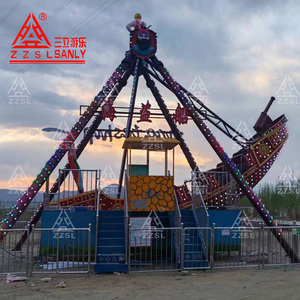 Manège extérieur Henan Sanly <span class=keywords><strong>Viking</strong></span> Pirate Ship, 24 places, en fibre de verre, certifié CE - Product Image 2
