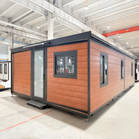 Maison conteneur extensible 2, 3 ou 4 chambres, maison mobile 40 pieds, maison conteneur extensible de luxe, maison préfabriquée modulaire, maison pliable
