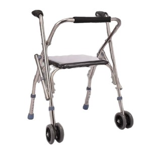 Lohas <b>Walker</b> Rollator Four Wheel Folding With Seat For <b>Elderly</b> And Disabled Mobility Aid - Product Image 1