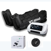 CE médical thérapie par pression d'air numérique Machine de massage bottes de récupération de compression de jambe à 6 chambres pour la prévention de la TVP