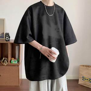 เสื้อยืดแขนสั้นลำลองผู้ชาย ลายหนังกลับไหม้ พิมพ์ลายดิจิทัล ไซส์ใหญ่ - Product Image 6