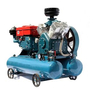 Compresseur d'air mobile à moteur diesel 7 bars, entraîné par courroie, W3.5/5, pour forage de roche à trois pistons, destiné aux équipements miniers - Product Image 1