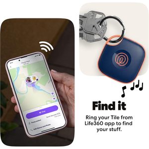 Localizador de objetos Life360 Tile Tracker para llaves, bolsos, teléfono. Seguimiento en tiempo real. Control por aplicación. Compatible con iOS y Android. - Product Image 4