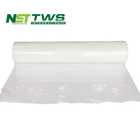 Film de protection pour tapis en LDPE 2,5/3 mil 24 pouces x 200 pieds, auto-adhésif, pour usage résidentiel