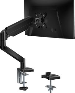 Support de moniteur simple à ressort mécanique en <span class=keywords><strong>acier</strong></span>/aluminium ZhongQu DT-01B 13"-34" 9kg, fixation sur <span class=keywords><strong>poteau</strong></span>, support VESA, nouveau stock - Product Image 1