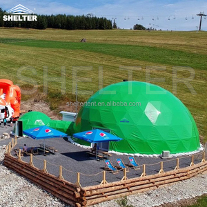 Personnalisé 15m + 6m relié par un tunnel extérieur grand <span class=keywords><strong>Geo</strong></span> planétarium dôme tente grandes tentes de fête pour les événements d'exposition - Product Image 1