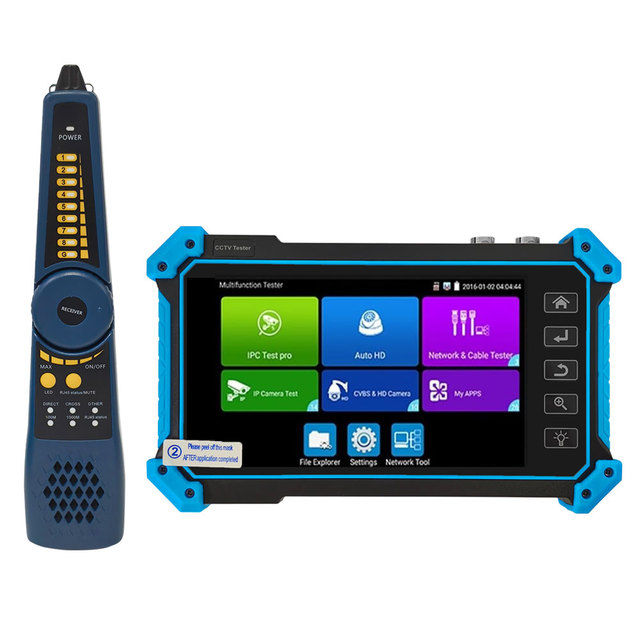 All in System IPC-5100 Plus Monitor 4K CVI TVI SDI 8MP IPS Touch Screen IP CCTV Camera Tester with Cable Tracer