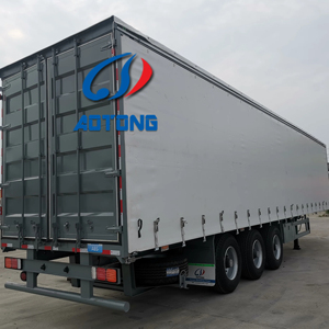 Transporteur en vrac van type semi-<span class=keywords><strong>remorque</strong></span> 40ft 45ft rideau côté remorques de camion pour le marché de la Russie - Product Image 3