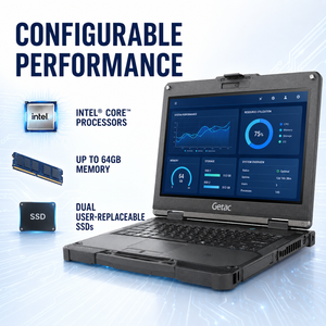 แล็ปท็อป Getac B360 แข็งแกร่งทนทาน ขนาด 13.3 นิ้ว หน้าจอสัมผัส FHD ความสว่าง 1400 Nits ซีพียู Intel Core i5 รุ่นที่ 12 แรม 16GB SSD 256GB ระบบปฏิบัติการ Windows 11 Pro ทนทานสำหรับงานหนัก - Product Image 5