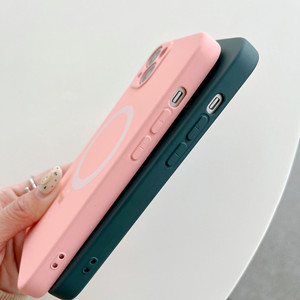 Custodia per telefono con ricarica Wireless in <span class=keywords><strong>Silicone</strong></span> morbido e liquido Tpu per <span class=keywords><strong>iPhone</strong></span> 15 14 <span class=keywords><strong>13</strong></span> 12 11 Pro MAX <span class=keywords><strong>Mini</strong></span> Plus <span class=keywords><strong>Cover</strong></span> - Product Image 4