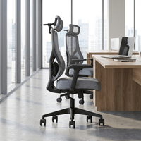 Nouvelle chaise de bureau pivotante ergonomique en maille pour directeur, confortable et inclinable, idéale pour le travail et les réunions