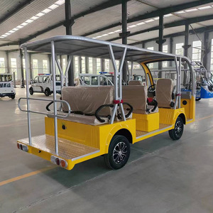 Minibús Eléctrico Turístico <span class=keywords><strong>de</strong></span> Pasajeros para Recorridos por la Ciudad <span class=keywords><strong>de</strong></span> 8 a 14 Asientos Alimentado por Batería - Product Image 2