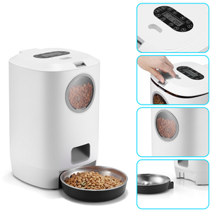 Dispenser Makanan Anjing Otomatis Petwant 4.5L, 4 Waktu Makan, 80 Porsi, Pengatur Waktu, Pemberi Makan Kucing Pintar - Product Image 3