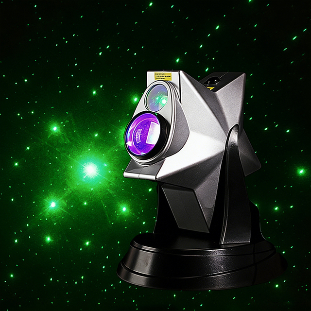 New RGB Laser Starry Sky Projector with Rotating Base Ceiling Galaxy Light for Bedroom Sensory Room Relaxing Lighting