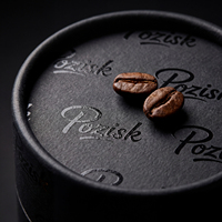 Boîte cylindrique personnalisée en carton kraft écologique, fabriquée à la main, recyclable, avec logo imprimé, pour aliments, café et boissons