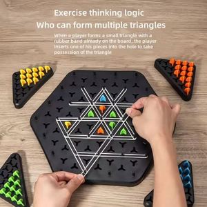 Elarve Multiplayer <b>Puzzle</b> Brain Toys Territories Capture Family Chess Game Portable 2-4 Player Battle Party Toy - Product Image 3