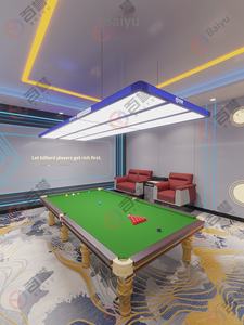 Lampe de <span class=keywords><strong>billard</strong></span> sans ombre, lustre personnalisé, éclairage de <span class=keywords><strong>billard</strong></span> à dent unique épaissi rouge, aluminium acrylique, <span class=keywords><strong>hauteur</strong></span> réglable, salle de sport - Product Image 5