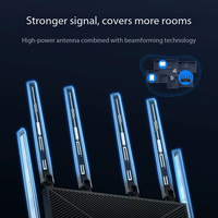 Routeur WiFi 7 WR6500, sans fil Gigabit, processeur Broadcom Quad-Core, équipement intelligent pour la maison