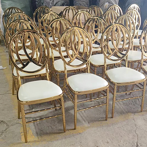 Muebles Modernos Apilables para Habitaciones <span class=keywords><strong>de</strong></span> Hotel, <span class=keywords><strong>Sillas</strong></span> <span class=keywords><strong>y</strong></span> <span class=keywords><strong>Mesas</strong></span> Chiavari <span class=keywords><strong>de</strong></span> Metal Dorado <span class=keywords><strong>de</strong></span> Lujo para Banquetes, Bodas <span class=keywords><strong>y</strong></span> Eventos - Product Image 4
