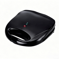 Machine à gaufres et à sandwichs avec plaques amovibles 750W, machine à sandwichs portable à marque privée