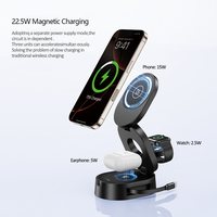 Chargeur sans fil magnétique portable 15W à charge rapide, pliable pour bureau et extérieur – Nouvelles tendances 2026