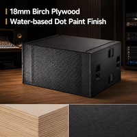 Système de subwoofer professionnel double 18 pouces 1800W, haut-parleur de basses PA pour scène, événements et clubs, subwoofer passif 18 pouces