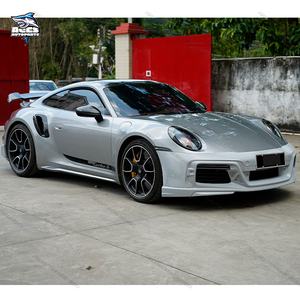 Kit carrosserie en fibre de carbone sèche Tec Art Style pour <span class=keywords><strong>Porsche</strong></span> <span class=keywords><strong>911</strong></span> 992 Turbo S 2020+ Pare-chocs avant Diffuseur arrière Jupes latérales Spoiler Kit carrosserie - Product Image 5