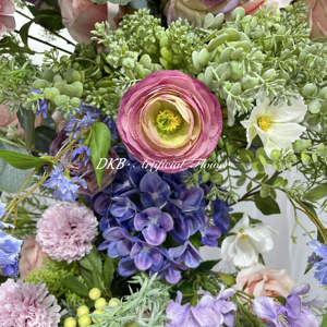 Arche de mariage artificielle en tissu d'usine DKB fleur rose rose pour la décoration de Noël - Product Image 4