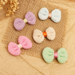 Accessoires pour cheveux en tissu style coréen avec nœud floral pour enfants, doux, pour bébés, unisexes, pour vêtements, chaussures, sacs, matériaux de décoration - Product Image 4