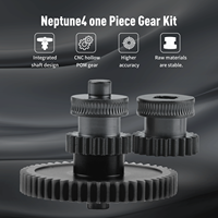 Kit Roda Gigi Ekstruder Terintegrasi Lapisan Nano Baja yang Diperkuat untuk Elegoo Neptune/ Neptune 4