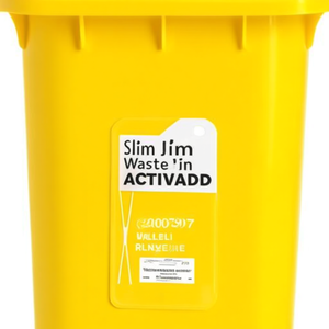 Etichetta riciclabile per bidone della spazzatura Slim Jim giallo 2007907 - Product Image 2