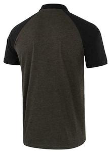 Vente en gros de chemises pour hommes en coton 100% avec logo personnalisé sur le devant, tricotées, manches courtes, marque personnalisée - Product Image 2