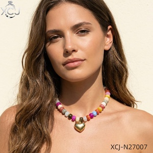 Reçine Kalın Boncuklu Kolye Kadınlar için Basit ve Modern Stil Takı Aksesuarı - Product Image 3