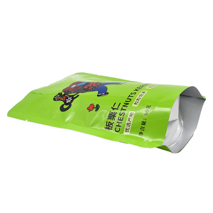 Sac de nourriture de châtaigne à impression personnalisée Pet/al/PE sac de pochette de cornue stérile Pet/al/PE thermoscellé en feuille d'aluminium matériau recyclable pur vert - Product Image 4