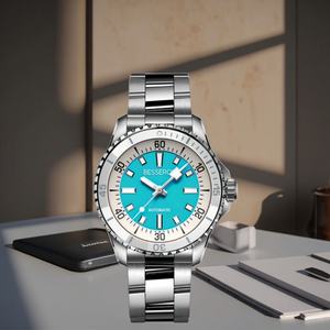 Reloj Mecánico de Alta Calidad con Movimiento NH35, Cristal de 40 mm, Logotipo Personalizado, Luminoso, Automático, Elegante y Ejecutivo, Correa de Acero Inoxidable con Diseño de Cocodrilo de 20 mm - Product Image 4