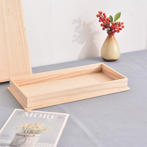 Caja rectangular de madera personalizada con tapa superior e inferior, caja para guardar postales, color madera natural, caja de madera exquisitamente elaborada. - Product Image 4