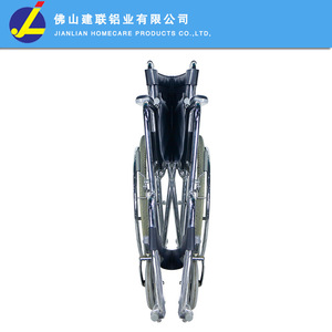Fauteuil roulant manuel Jianlian pliable avec frein en U pour personnes âgées et handicapées - Product Image 4