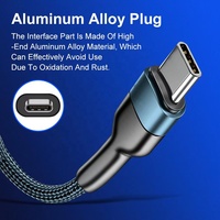 Câble usb c de type c pour recharge rapide et transfert de données, cordon de chargeur pour Samsung s21 s20 A51 s22 xiaomi mi 10 note 9s 8t