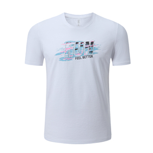 T-shirts de course à séchage rapide pour hommes OEM, vêtements de sport bon marché, imprimés, grandes tailles, respirants et doux, avec caractéristiques de maternité - Product Image 3