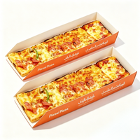 Boîte à pizza coulissante haut de gamme pour la restauration, emballage de luxe individuel pour boulangerie, idéale pour les fêtes et la vente en gros